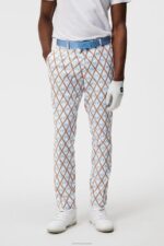Ellott Print Pant Little Boy Blue Diamond Men J.Lindeberg Clothing 66XF370
