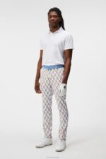 Ellott Print Pant Little Boy Blue Diamond Men J.Lindeberg Clothing 66XF370 - Image 3