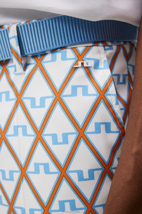 Ellott Print Pant Little Boy Blue Diamond Men J.Lindeberg Clothing 66XF370 - Image 5