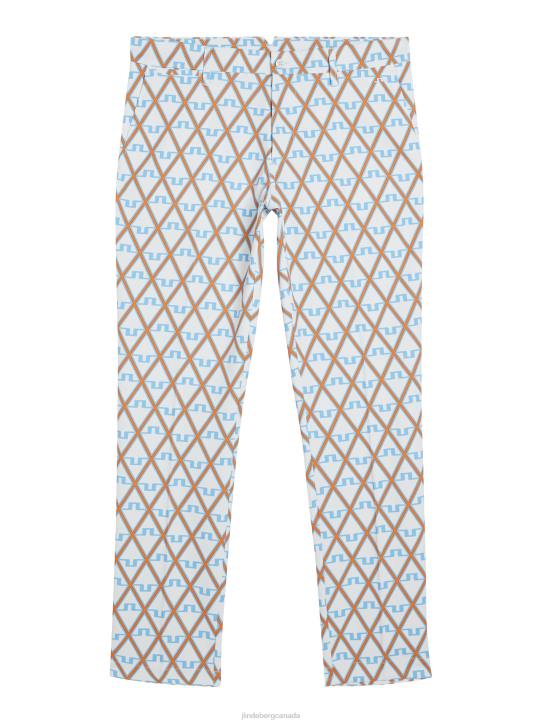 Ellott Print Pant Little Boy Blue Diamond Men J.Lindeberg Clothing 66XF370 - Image 6