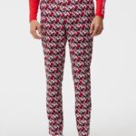 Ellott Print Pant Micro Bridge Cherry Men J.Lindeberg Clothing 66XF371