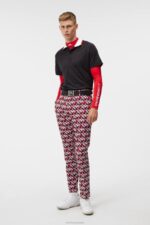 Ellott Print Pant Micro Bridge Cherry Men J.Lindeberg Clothing 66XF371 - Image 3