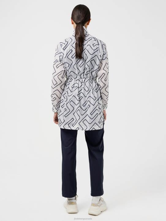 Eloise Golf Jacket Navy Bridge Monogram Women J.Lindeberg Clothing 66XF2867 - Image 2