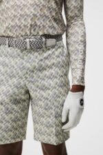 Eloy Print Shorts Micro Bridge Grey Men J.Lindeberg Clothing 66XF380 - Image 4