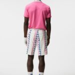 Eloy Print Shorts Pink Painted Bridge Men J.Lindeberg Clothing 66XF408