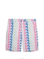 Eloy Print Shorts Pink Painted Bridge Men J.Lindeberg Clothing 66XF408 - Image 5
