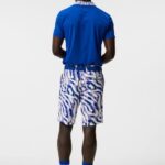 Eloy Print Shorts Purple Painted Zebra Men J.Lindeberg Clothing 66XF409