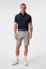 Eloy Shorts Light Grey Melange Men J.Lindeberg Clothing 66XF358 - Image 2