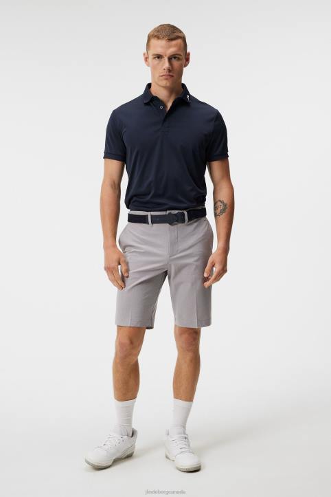 Eloy Shorts Light Grey Melange Men J.Lindeberg Clothing 66XF358 - Image 2