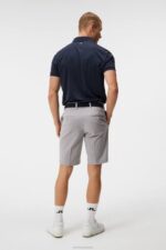 Eloy Shorts Light Grey Melange Men J.Lindeberg Clothing 66XF358