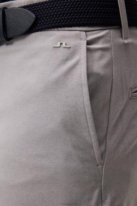 Eloy Shorts Light Grey Melange Men J.Lindeberg Clothing 66XF358 - Image 4
