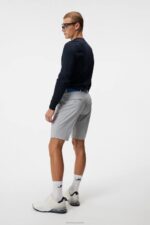 Eloy Shorts Light Grey Melange Men J.Lindeberg Clothing 66XF485