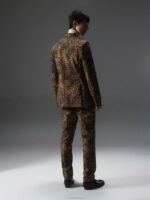 Elton Flock Leopard Blazer Chipmunk Men J.Lindeberg Clothing 66XF2547 - Image 2