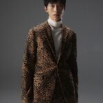 Elton Flock Leopard Blazer Chipmunk Men J.Lindeberg Clothing 66XF2547