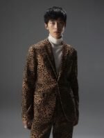Elton Flock Leopard Blazer Chipmunk Men J.Lindeberg Clothing 66XF2547