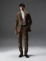 Elton Flock Leopard Blazer Chipmunk Men J.Lindeberg Clothing 66XF2547 - Image 3