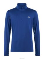 Emanuel Mid Layer Navy Peony Men J.Lindeberg Clothing 66XF663 - Image 3