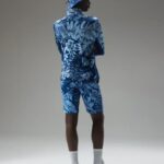 Emanuel Print Mid Layer Hibiscus Blue Men J.Lindeberg Clothing 66XF662