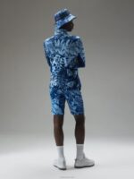 Emanuel Print Mid Layer Hibiscus Blue Men J.Lindeberg Clothing 66XF662