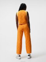 Emmie Knitted Pant Orange Diamond Logo Women J.Lindeberg Clothing 66XF1725 - Image 2