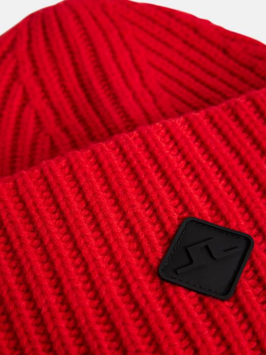 Enso Knitted Beanie Fiery Red Men J.Lindeberg Accessory 66XF1251 - Image 1