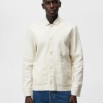 Errol Linen Workwear Overshirt Turtledove Men J.Lindeberg Clothing 66XF1192