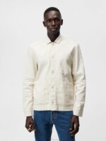 Errol Linen Workwear Overshirt Turtledove Men J.Lindeberg Clothing 66XF1192