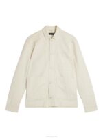 Errol Linen Workwear Overshirt Turtledove Men J.Lindeberg Clothing 66XF1192 - Image 5