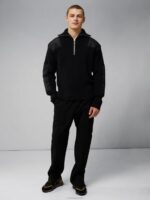 Ethan Chunky Sweater Black Men J.Lindeberg Clothing 66XF2292 - Image 3