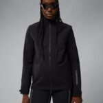 Everly Rain Jacket Black Women J.Lindeberg Clothing 66XF2841