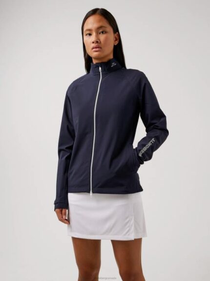 Evertine Golf Jacket Navy Women J.Lindeberg Clothing 66XF2872