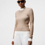 Felicia Knitted Sweater Tiger Brown Women J.Lindeberg Clothing 66XF1846