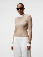 Felicia Knitted Sweater Tiger Brown Women J.Lindeberg Clothing 66XF1846