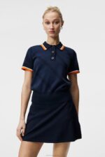Feline Knitted Shirt Navy Women J.Lindeberg Clothing 66XF1840