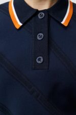 Feline Knitted Shirt Navy Women J.Lindeberg Clothing 66XF1840 - Image 5