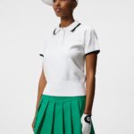 Feline Knitted Shirt White Women J.Lindeberg Clothing 66XF1841