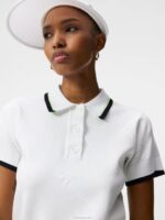 Feline Knitted Shirt White Women J.Lindeberg Clothing 66XF1841 - Image 4