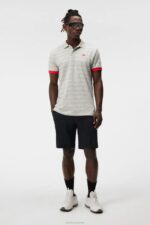 Femi Polo Micro Bridge Grey Men J.Lindeberg Clothing 66XF109 - Image 2