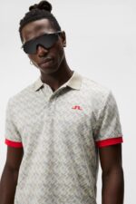 Femi Polo Micro Bridge Grey Men J.Lindeberg Clothing 66XF109 - Image 4
