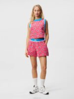 Flare Knitted Shorts Blue Diamond Logo Women J.Lindeberg Clothing 66XF1720 - Image 3