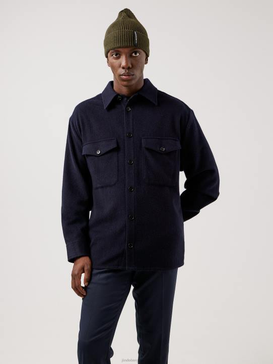 flat_wool_loose_fit_overshirt_navy_men_j_lindeberg_clothing_66xf2500.jpg Flat Wool Loose Fit Overshirt Navy Men J.Lindeberg Clothing 66XF2500 - Image 1
