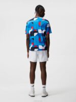 Flatlocked T-shirt Brilliant Blue Big Bridge Men J.Lindeberg Clothing 66XF185 - Image 2