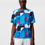 Flatlocked T-shirt Brilliant Blue Big Bridge Men J.Lindeberg Clothing 66XF185