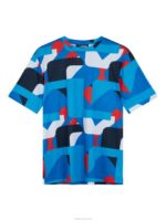 Flatlocked T-shirt Brilliant Blue Big Bridge Men J.Lindeberg Clothing 66XF185 - Image 5