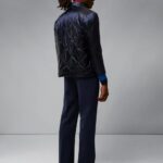 Flow Bomber Jacket Navy Men J.Lindeberg Clothing 66XF2445