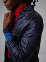 Flow Bomber Jacket Navy Men J.Lindeberg Clothing 66XF2445 - Image 3