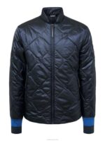 Flow Bomber Jacket Navy Men J.Lindeberg Clothing 66XF2445 - Image 4