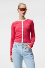 Freda Knitted Cardigan Azalea Women J.Lindeberg Clothing 66XF1830