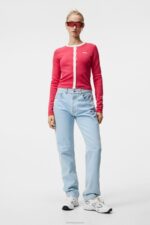 Freda Knitted Cardigan Azalea Women J.Lindeberg Clothing 66XF1830 - Image 3