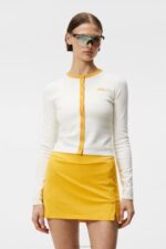 Freda Knitted Cardigan White Women J.Lindeberg Clothing 66XF1831